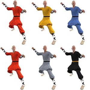 pack rigged shaolin monks max
