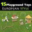 Set of 15 Playground Toys