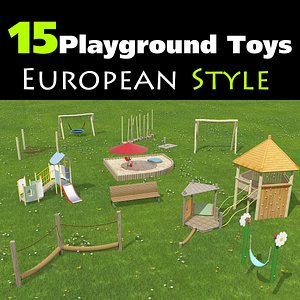 Set of 15 Playground Toys