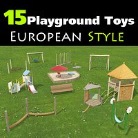 Set of 15 Playground Toys