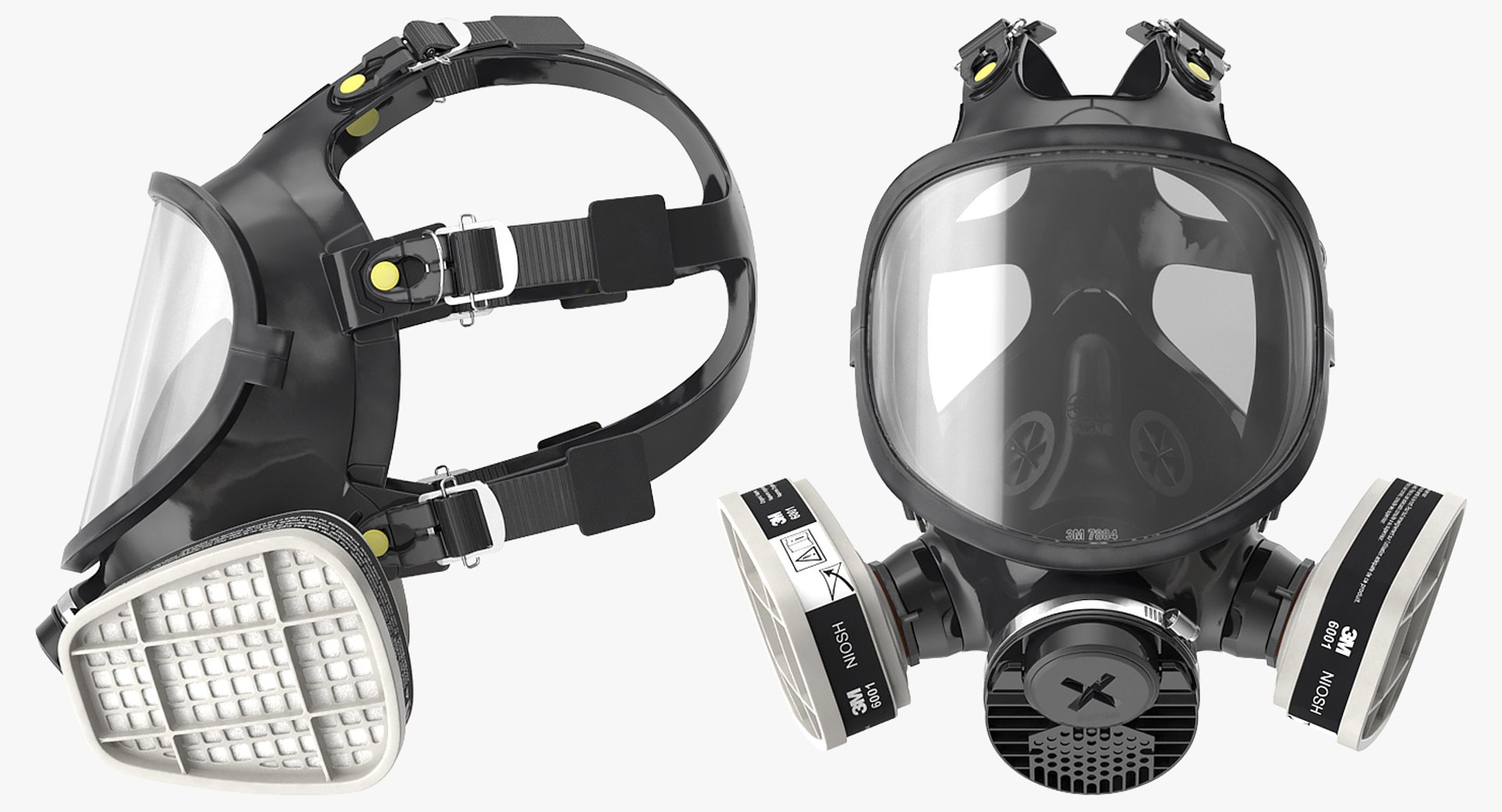 3D Biohazard Shielding Hazmat Outfit On Male Yellow - TurboSquid 2487097