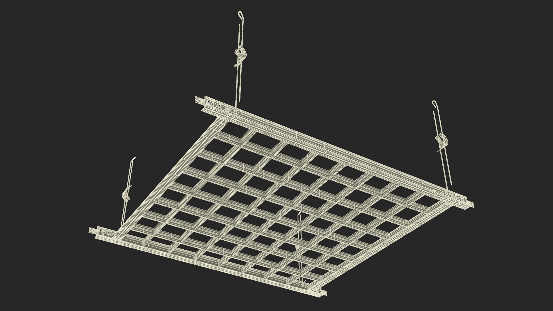 3D Aluminum Grid Ceiling - TurboSquid 1993731