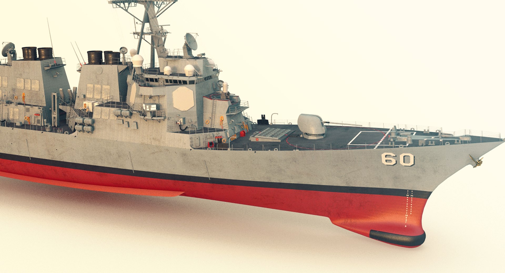 3d Model Uss Paul Hamilton Ddg - Turbosquid 1424353