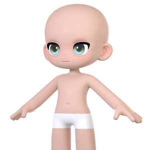 3D model Colin basemesh