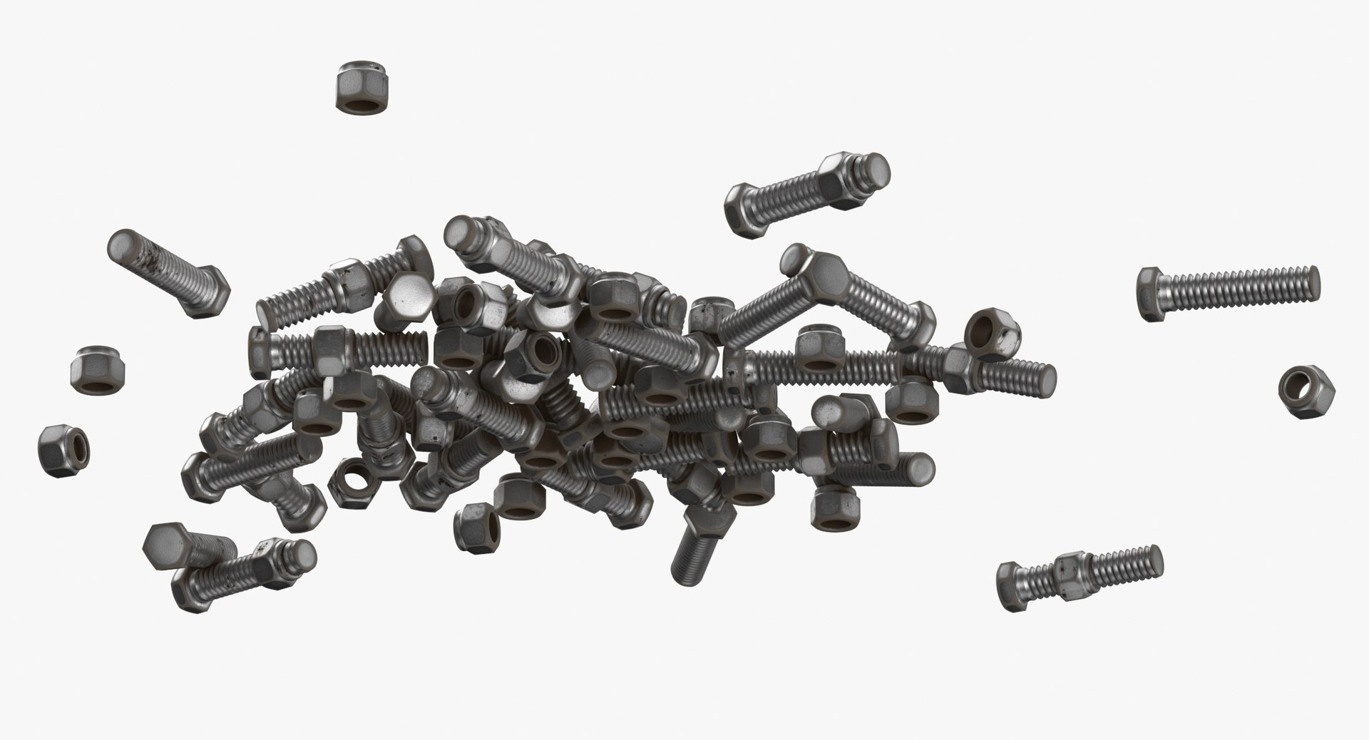 3D Hardware Bolts - TurboSquid 2135755