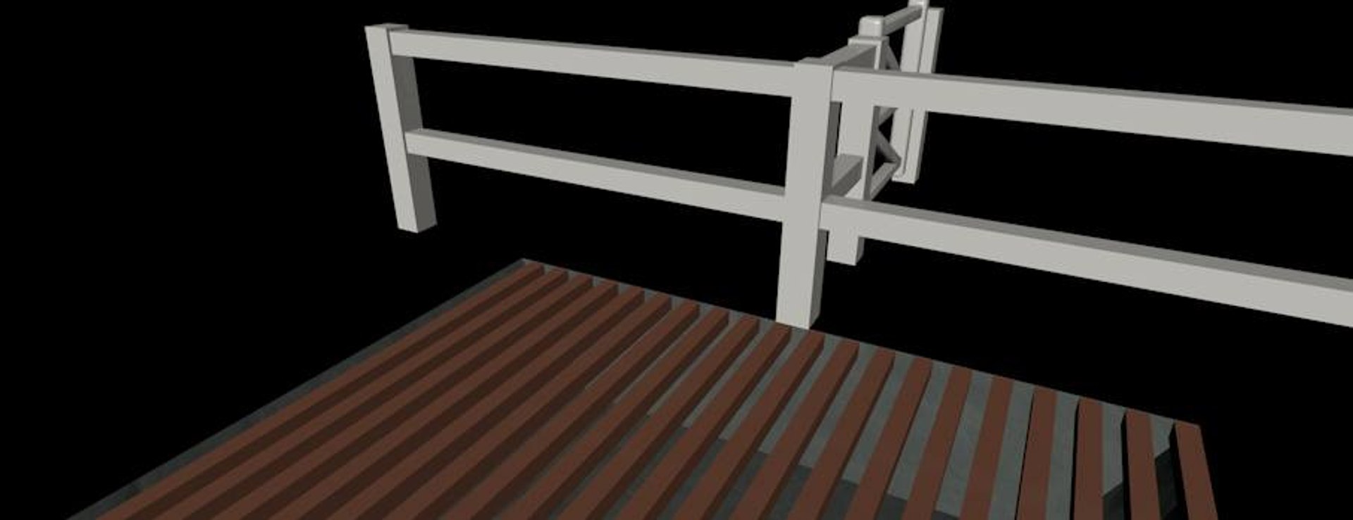 cattle grid fences 3d model