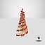 3D model Wooden Christmas Tree V10