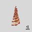 3D model Wooden Christmas Tree V10
