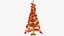 3D model Wooden Christmas Tree V10