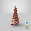3D model Wooden Christmas Tree V10
