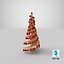 3D model Wooden Christmas Tree V10