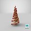 3D model Wooden Christmas Tree V10