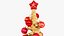 3D model Wooden Christmas Tree V10