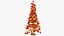 3D model Wooden Christmas Tree V10