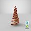 3D model Wooden Christmas Tree V10