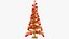 3D model Wooden Christmas Tree V10
