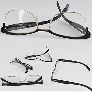 3D model prada glasses