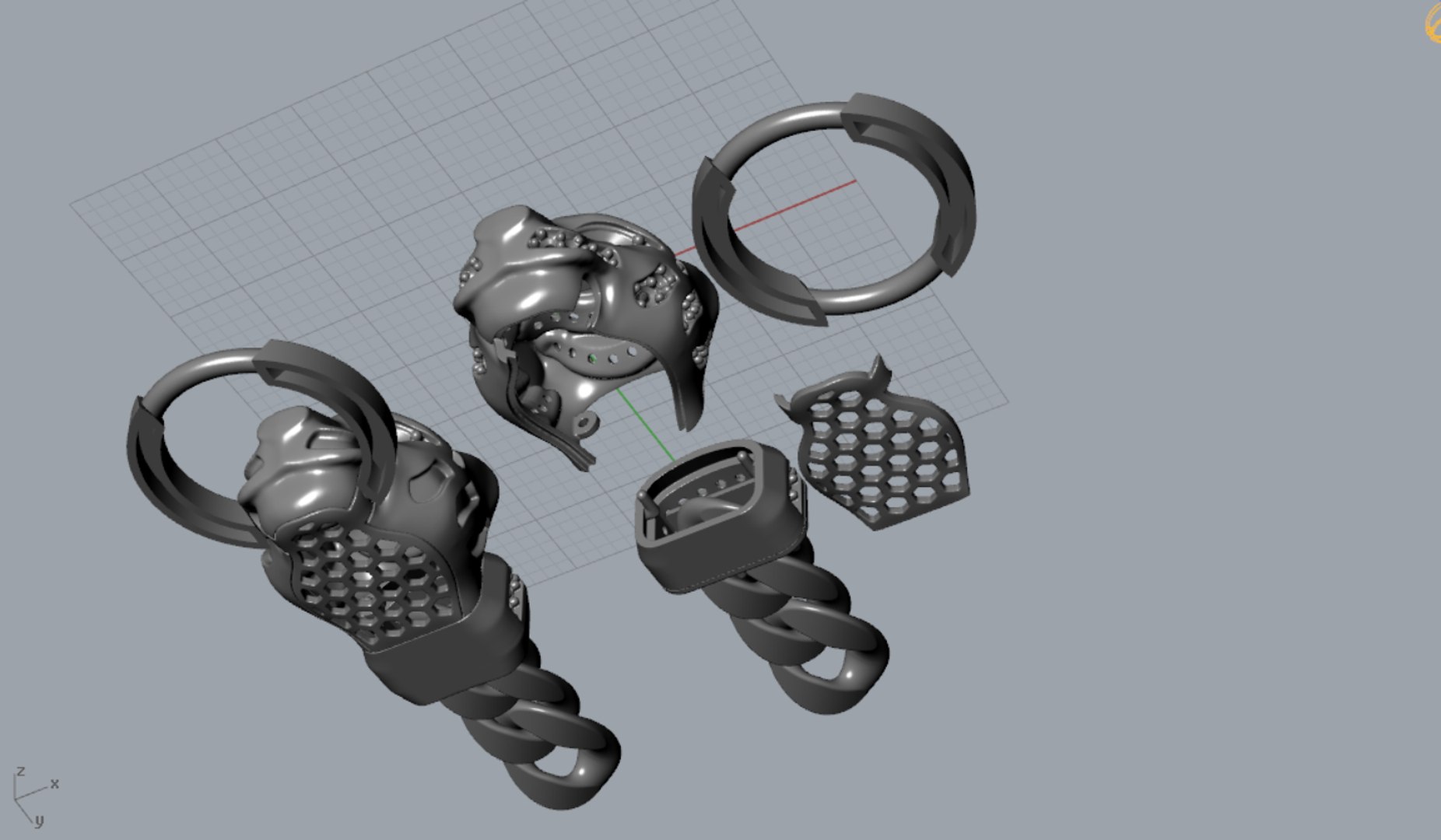 Head Chain 3D Model - TurboSquid 1664225