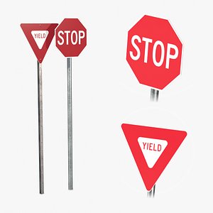 Road Signs Pack - Intersection Control Duo