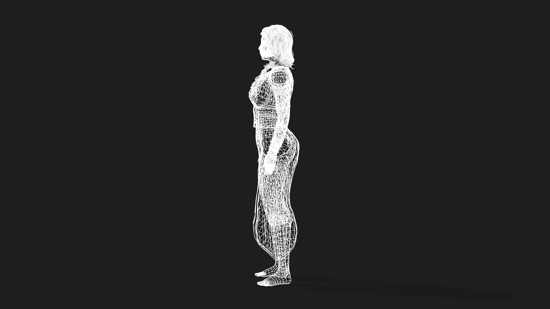 Game Ready Girl 3D Model Animation Ready Model - TurboSquid 2339636