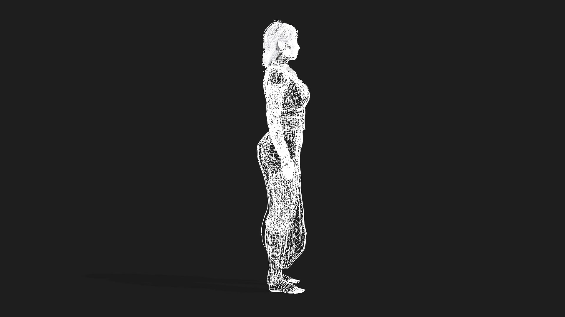 Game Ready Girl 3D Model Animation Ready Model - TurboSquid 2339636