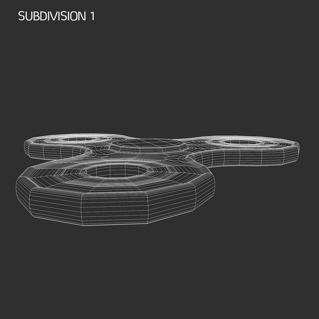 3D Model Fidget Spinner - TurboSquid 1163522