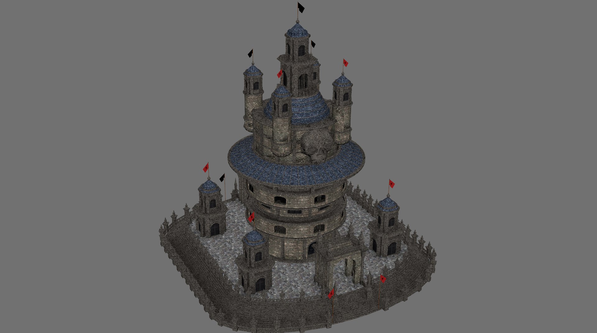 Skull Tower 3D - TurboSquid 2220727