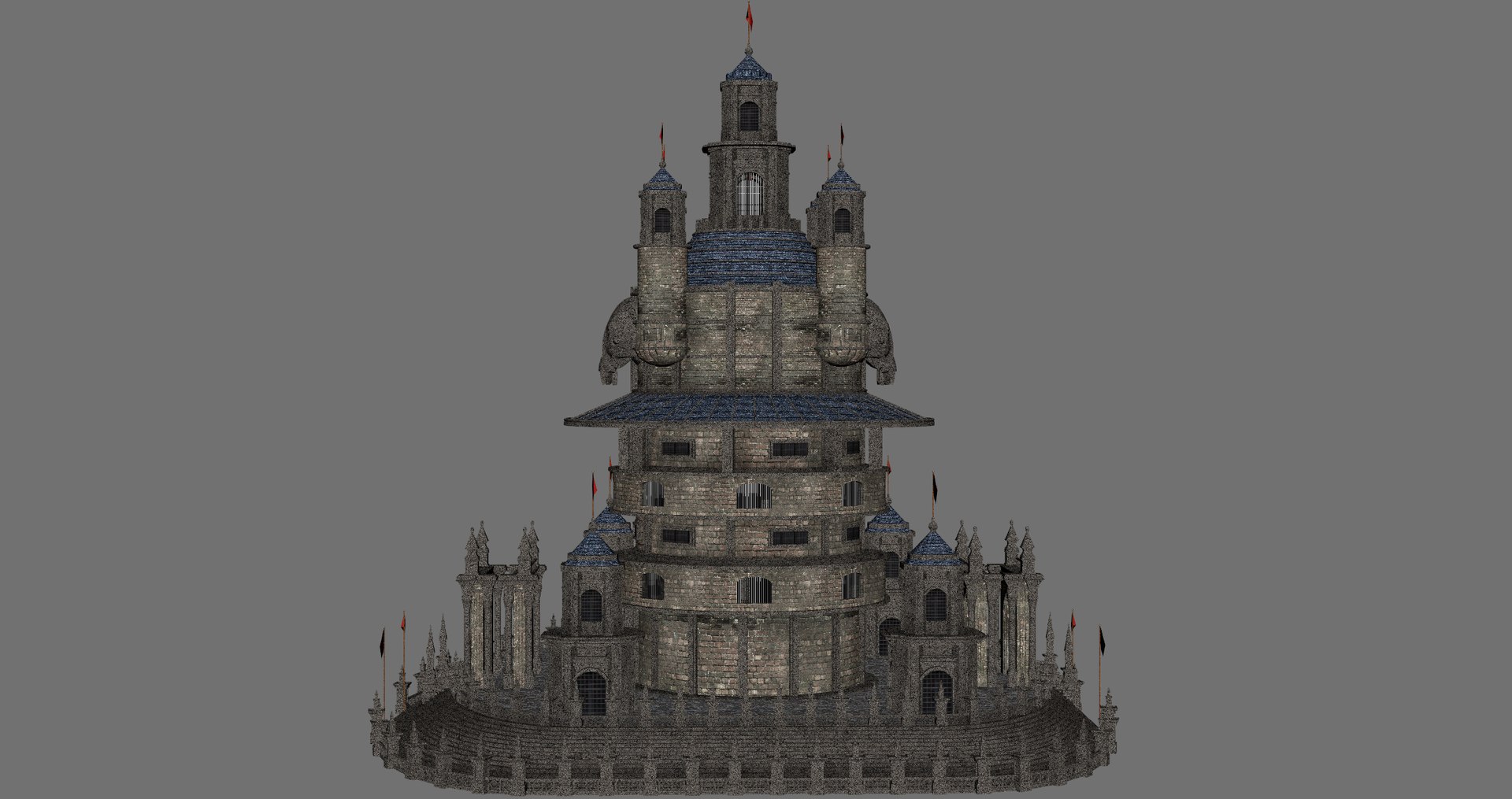 Skull Tower 3D - TurboSquid 2220727