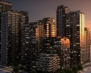 City Block Type A20 3D model