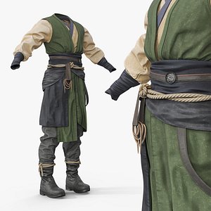 Eastern Fantasy Tunic and Pants Green