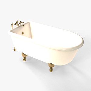 3D model Bathtub Clawfoot
