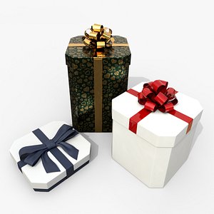 3D Gift Boxes - Beveled Edge Variety Trio