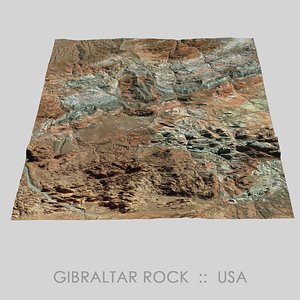 gibraltar rock valley terrain model