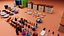 98 Low poly kitchen 3D game assets and models