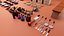 98 Low poly kitchen 3D game assets and models