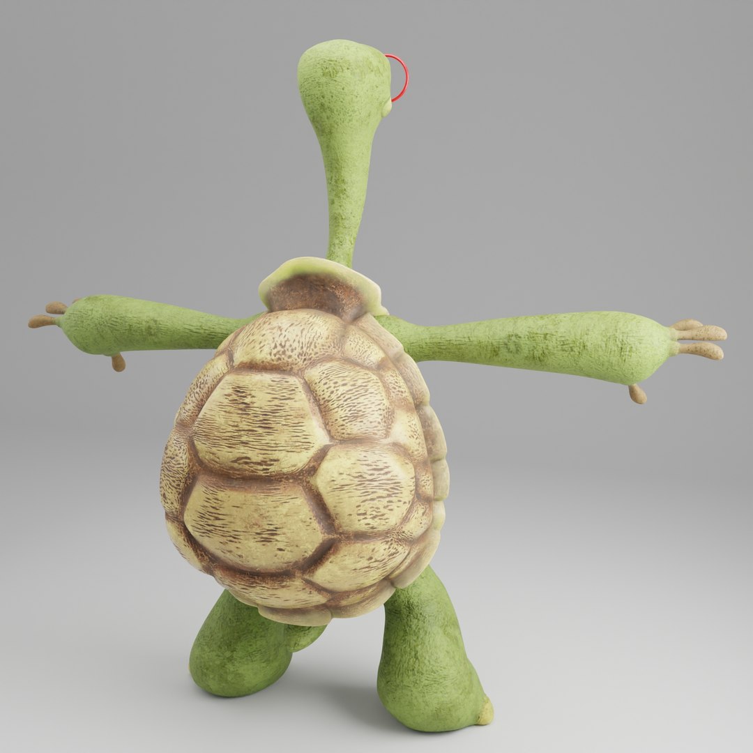Turtle Rigged Character 3D Model - TurboSquid 2166357