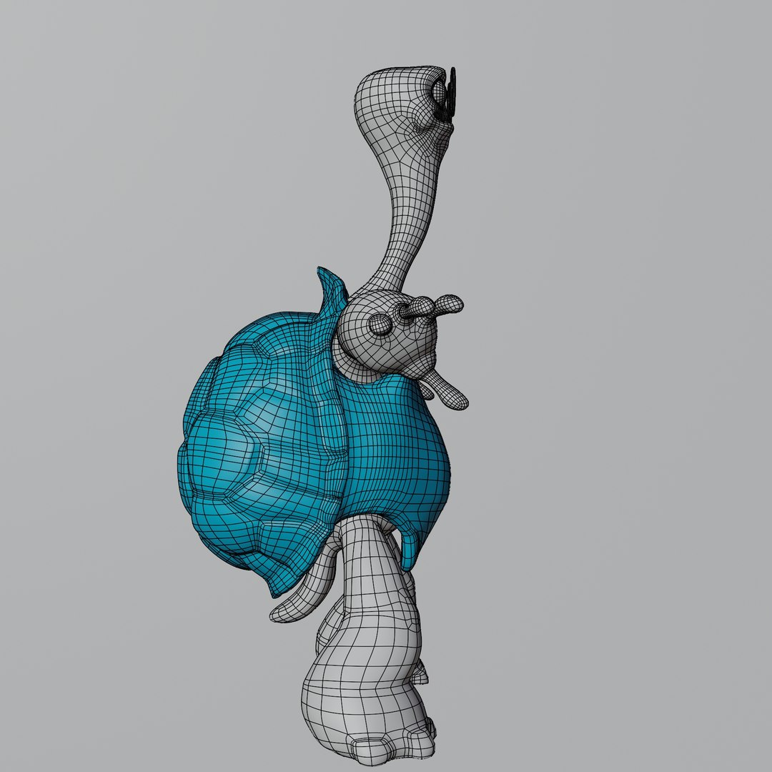 Turtle Rigged Character 3D Model - TurboSquid 2166357
