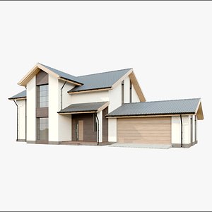 3D Simple Modern Cottage