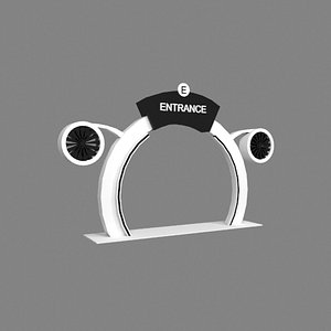 design entrance arch aviation 3D