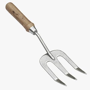 3D farm hand tool fork