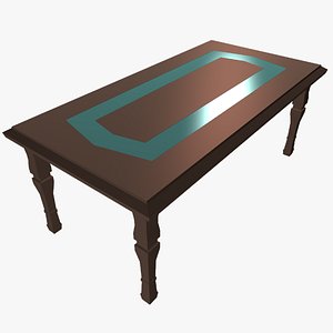 Dining Table With Frosted Glass Panel