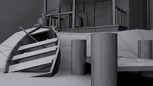 swamp shack 3d model