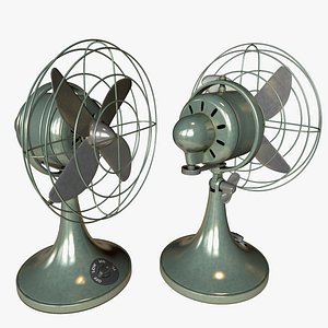 3D Table Fan Retro model
