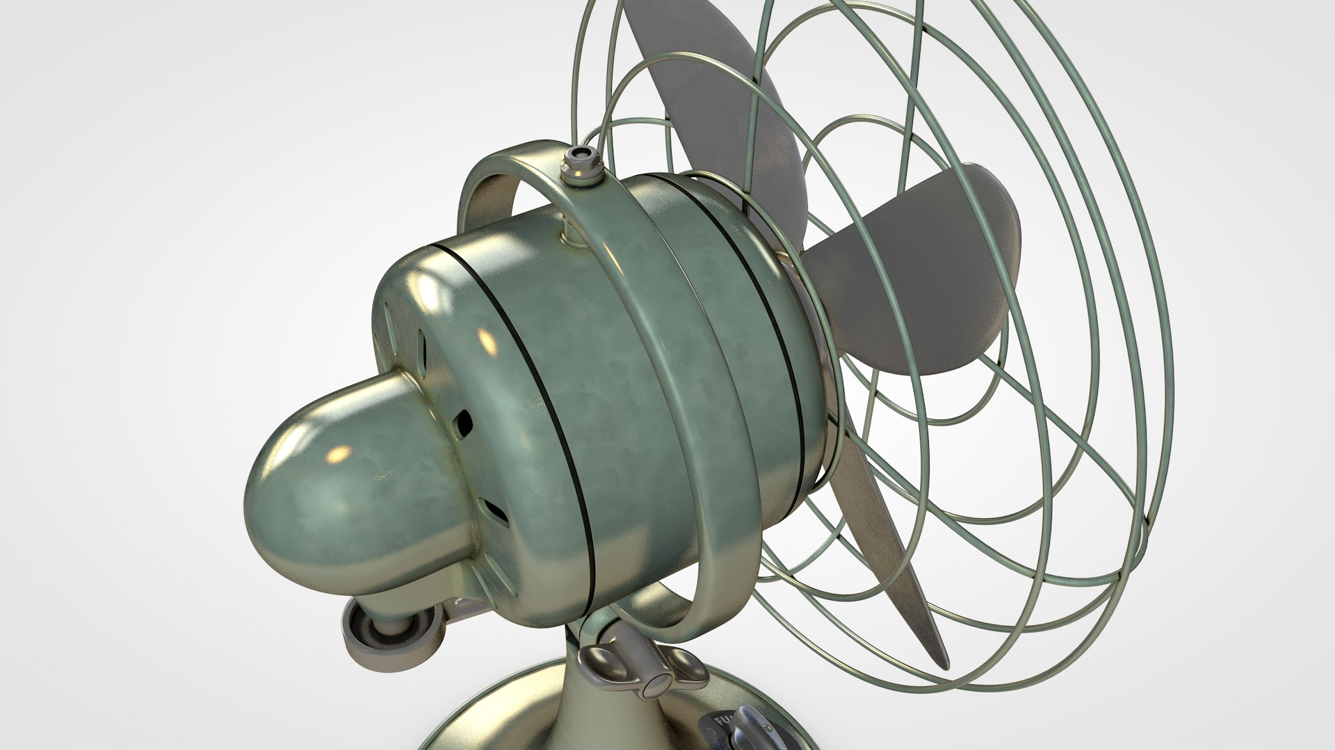 3D Table Fan Retro Model - TurboSquid 1948209