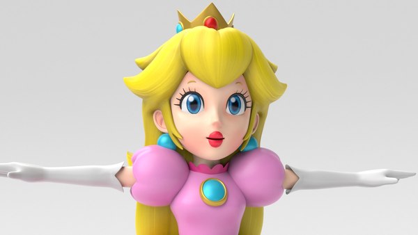 3D Princess Peach - TurboSquid 1808002