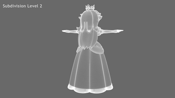 modelo 3d Princesa Peach - TurboSquid 1808002