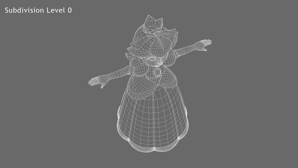 3D Princess Peach - TurboSquid 1808002