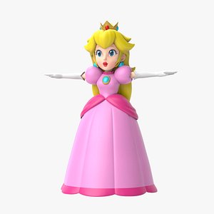 Peach Mario 3d Model 10 Background, Pictures Of Princess Peach, Peach,  Fruit Background Image And Wallpaper for Free Download