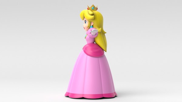 3D Princess Peach - TurboSquid 1808002