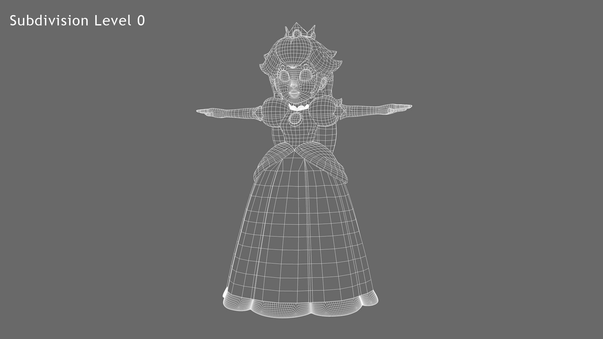 3D Princess Peach https://p.turbosquid.com/ts-thumb/0l/IfR5Hg/T9/wire/jpg/1635436922/1920x1080/fit_q87/abf26fec436505f16335e8c125c55244cdaf85ac/wire.jpg